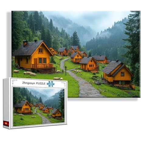 Puzzle Frühling Landschaft 1500 Teile Groß XXL 87x57 cm, Jigsaw Art Impossible Erwachsene Anspruchsvoll, Klassische Jigsaw Erwachsene, Junge, Mädchen, Geschicklichkeitsspiel für Die Ganze Familie Y-9 von Zhngzoyn