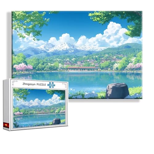 Puzzle Frühling Landschaft 2000 Teile Groß XXL 100x70 cm, Jigsaw art Impossible Erwachsene Anspruchsvoll, Klassische Jigsaw Erwachsene, Junge, Mädchen, Geschicklichkeitsspiel für Die Ganze Familie S-6 von Zhngzoyn