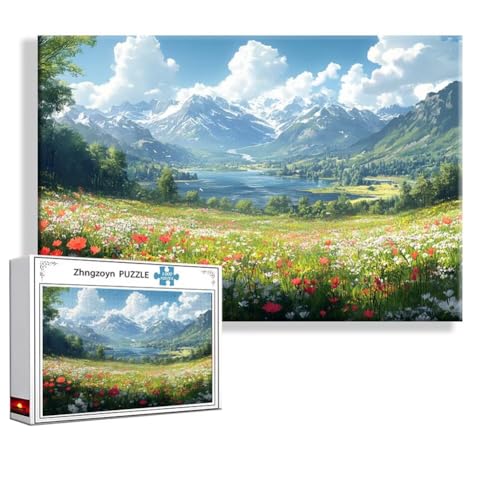 Puzzle Frühling Landschaft 3000 Teile Groß XXL 120x80 cm, Jigsaw art Impossible Erwachsene Anspruchsvoll, Klassische Jigsaw Erwachsene, Junge, Mädchen, Geschicklichkeitsspiel für Die Ganze Familie W-5 Puzzle Frühling Landschaft 3000 Teile Groß XXL 120x80 cm, Jigsaw art Impossible Erwachsene Anspruchsvoll, Klassische Jigsaw Erwachsene, Junge, Mädchen, Geschicklichkeitsspiel für Die Ganze Familie W-5 von Zhngzoyn