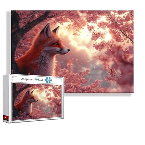 Puzzle Fuchs Tier 5000 Teile Groß XXL 156 x 105 cm, Jigsaw Art Impossible Erwachsene Anspruchsvoll, DIY Klassische Jigsaw Erwachsene, Junge, Mädchen, Geschicklichkeitsspiel für Die Ganze Familie F-5 von Zhngzoyn