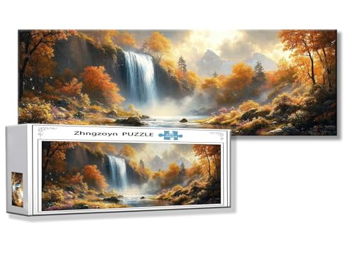 Puzzle Herbst 900 Teile Fallen Puzzle Erwachsene Anspruchsvoll Groß XXL 87 x 34 cm Jigsaw Panorama, 2025 Impossible Jigsaw, Klassische Holzpuzzle für Erwachsene Männer, Frauen, ältere Menschen T-6 Puzzle Herbst 900 Teile Fallen Puzzle Erwachsene Anspruchsvoll Groß XXL 87 x 34 cm Jigsaw Panorama, 2025 Impossible Jigsaw, Klassische Holzpuzzle für Erwachsene Männer, Frauen, ältere Menschen T-6 von Zhngzoyn