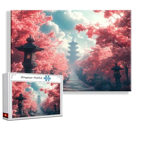 Puzzle Japan Landschaft 2000 Teile Groß XXL 100 x 70 cm, Jigsaw Art Impossible Erwachsene Anspruchsvoll, Klassische Jigsaw Erwachsene, Junge, Mädchen, Geschicklichkeitsspiel für Die Ganze Familie K-6 von Zhngzoyn