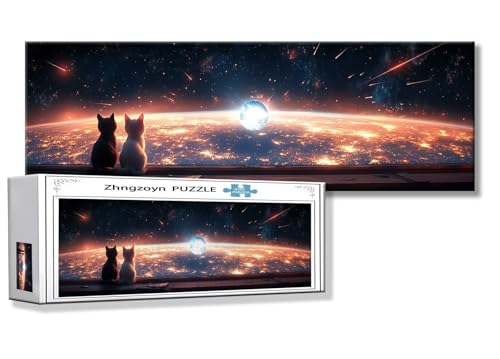 Puzzle Katze 900 Teile Raum Puzzle Erwachsene Anspruchsvoll Groß XXL 87 x 34 cm Jigsaw panorama, Schwer Impossible Jigsaw, 2025 Klassische Holzpuzzle für Erwachsene Männer, Frauen, ältere Menschen C-5 Puzzle Katze 900 Teile Raum Puzzle Erwachsene Anspruchsvoll Groß XXL 87 x 34 cm Jigsaw panorama, Schwer Impossible Jigsaw, 2025 Klassische Holzpuzzle für Erwachsene Männer, Frauen, ältere Menschen C-5 von Zhngzoyn
