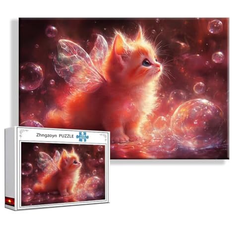 Puzzle Katze Tier 1500 Teile Groß XXL 87 x 57 cm, Jigsaw Art Impossible Erwachsene Anspruchsvoll, DIY Klassische Jigsaw Erwachsene, Junge, Mädchen, Geschicklichkeitsspiel für Die Ganze Familie V-1 Puzzle Katze Tier 1500 Teile Groß XXL 87 x 57 cm, Jigsaw Art Impossible Erwachsene Anspruchsvoll, DIY Klassische Jigsaw Erwachsene, Junge, Mädchen, Geschicklichkeitsspiel für Die Ganze Familie V-1 von Zhngzoyn