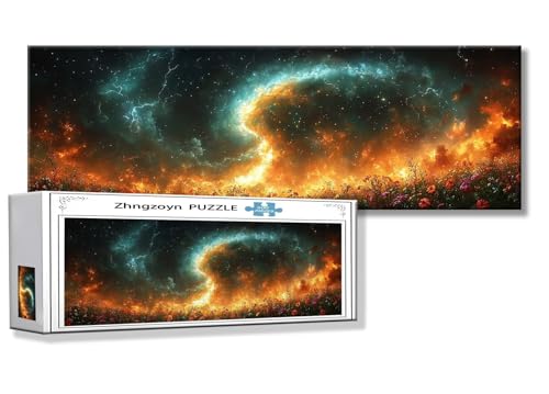 Puzzle Landschaft 900 Teile Aurora Puzzle Erwachsene Anspruchsvoll Groß XXL 87 x 34 cm Jigsaw panorama, 2025 Impossible Jigsaw, Klassische Holzpuzzle für Erwachsene Männer, Frauen, ältere Menschen N-3 von Zhngzoyn