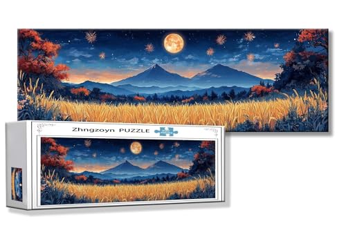 Puzzle Landschaft 900 Teile Berg Puzzle Erwachsene Anspruchsvoll Groß XXL 87 x 34 cm Jigsaw Panorama, 2025 Impossible Jigsaw, Klassische Holzpuzzle für Erwachsene Männer, Frauen, ältere Menschen Z-5 von Zhngzoyn