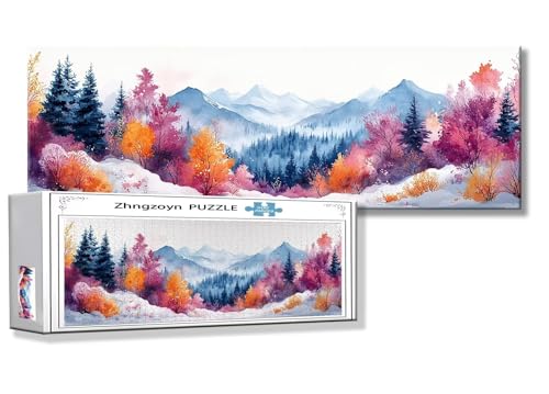 Puzzle Landschaft 900 Teile Gebirge Puzzle Erwachsene Anspruchsvoll Groß XXL 87 x 34cm Jigsaw panorama, 2025 Impossible Jigsaw, Klassische Holzpuzzle für Erwachsene Männer, Frauen, ältere Menschen X-9 Puzzle Landschaft 900 Teile Gebirge Puzzle Erwachsene Anspruchsvoll Groß XXL 87 x 34cm Jigsaw panorama, 2025 Impossible Jigsaw, Klassische Holzpuzzle für Erwachsene Männer, Frauen, ältere Menschen X-9 von Zhngzoyn