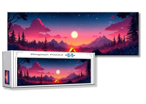 Puzzle Landschaft 900 Teile Sonnenuntergang Puzzle Erwachsene Anspruchsvoll Groß XXL 87 x 34 cm Jigsaw panorama, Schwer Impossible Jigsaw, 2025 Klassische Holzpuzzle für Erwachsene Männer, Frauen, O-3 Puzzle Landschaft 900 Teile Sonnenuntergang Puzzle Erwachsene Anspruchsvoll Groß XXL 87 x 34 cm Jigsaw panorama, Schwer Impossible Jigsaw, 2025 Klassische Holzpuzzle für Erwachsene Männer, Frauen, O-3 von Zhngzoyn