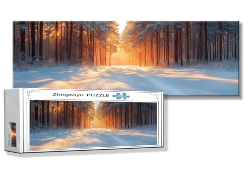 Puzzle Landschaft 900 Teile Winter Puzzle Erwachsene Anspruchsvoll Groß XXL 87 x 34 cm Jigsaw panorama, 2025 Impossible Jigsaw, Klassische Holzpuzzle für Erwachsene Männer, Frauen, ältere Menschen L-1 Puzzle Landschaft 900 Teile Winter Puzzle Erwachsene Anspruchsvoll Groß XXL 87 x 34 cm Jigsaw panorama, 2025 Impossible Jigsaw, Klassische Holzpuzzle für Erwachsene Männer, Frauen, ältere Menschen L-1 von Zhngzoyn