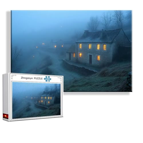 Puzzle Landschaft England 1000 Teile Groß XXL 75 x 50 cm, Jigsaw art Impossible Erwachsene Anspruchsvoll, Klassische Jigsaw Erwachsene, Junge, Mädchen, Geschicklichkeitsspiel für Die Ganze Familie S-9 von Zhngzoyn