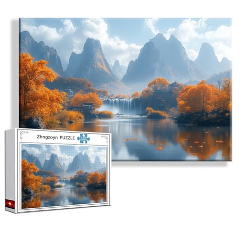 Puzzle Landschaft Fallen 2000 Teile Groß XXL 100 x 70 cm, Jigsaw art Impossible Erwachsene Anspruchsvoll, Klassische Jigsaw Erwachsene, Junge, Mädchen, Geschicklichkeitsspiel für Die Ganze Familie B-2 Puzzle Landschaft Fallen 2000 Teile Groß XXL 100 x 70 cm, Jigsaw art Impossible Erwachsene Anspruchsvoll, Klassische Jigsaw Erwachsene, Junge, Mädchen, Geschicklichkeitsspiel für Die Ganze Familie B-2 von Zhngzoyn