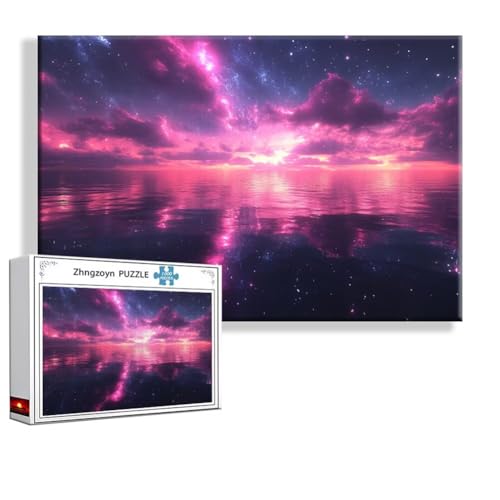 Puzzle Landschaft Fantasie 1000 Teile Groß XXL 75x50 cm, Jigsaw Art Impossible Erwachsene Anspruchsvoll, Klassische Jigsaw Erwachsene, Junge, Mädchen, Geschicklichkeitsspiel für Die Ganze Familie R-0 von Zhngzoyn