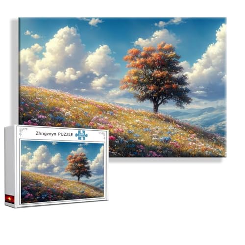 Puzzle Landschaft Frühling 2000 Teile Groß XXL 100x70 cm, Jigsaw art Impossible Erwachsene Anspruchsvoll, Klassische Jigsaw Erwachsene, Junge, Mädchen, Geschicklichkeitsspiel für Die Ganze Familie J-1 von Zhngzoyn