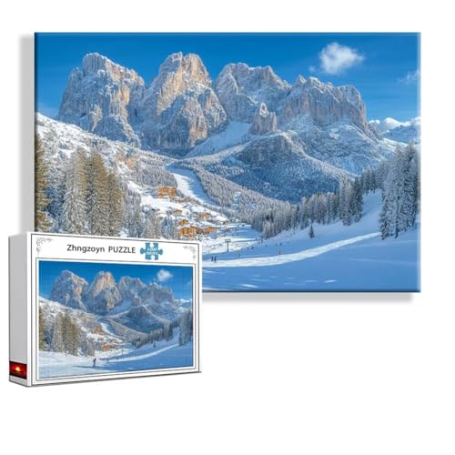 Puzzle Landschaft Gebirge 5000 Teile Groß XXL 156x105 cm, Jigsaw art Impossible Erwachsene Anspruchsvoll, Klassische Jigsaw Erwachsene, Junge, Mädchen, Geschicklichkeitsspiel für Die Ganze Familie Z-3 von Zhngzoyn