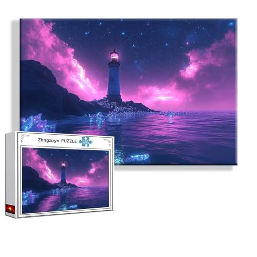 Puzzle Leuchtturm Landschaft 2000 Teile Groß XXL 100x70 cm, Jigsaw Art Impossible Erwachsene Anspruchsvoll, Klassische Jigsaw Erwachsene, Junge, Mädchen, Geschicklichkeitsspiel für Familie R-9 Puzzle Leuchtturm Landschaft 2000 Teile Groß XXL 100x70 cm, Jigsaw Art Impossible Erwachsene Anspruchsvoll, Klassische Jigsaw Erwachsene, Junge, Mädchen, Geschicklichkeitsspiel für Familie R-9 von Zhngzoyn