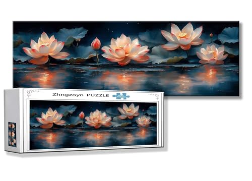 Puzzle Lotus 900 Teile Blume Puzzle Erwachsene Anspruchsvoll Groß XXL 87 x 34 cm Jigsaw Panorama, 2025 Impossible Jigsaw, Klassische Holzpuzzle für Erwachsene Männer, Frauen, ältere Menschen O-3 Puzzle Lotus 900 Teile Blume Puzzle Erwachsene Anspruchsvoll Groß XXL 87 x 34 cm Jigsaw Panorama, 2025 Impossible Jigsaw, Klassische Holzpuzzle für Erwachsene Männer, Frauen, ältere Menschen O-3 von Zhngzoyn