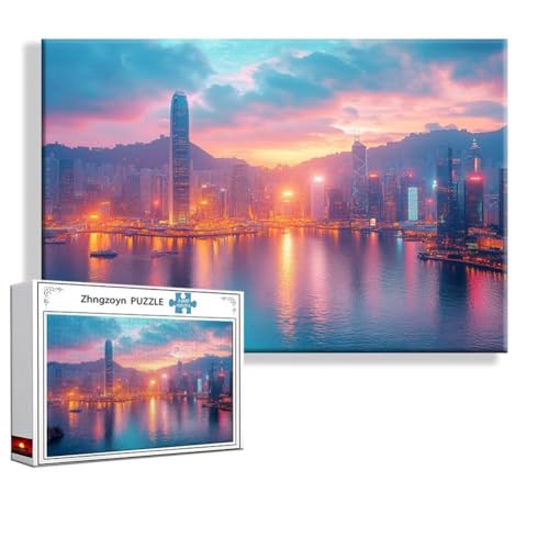 Puzzle New York Landschaft 5000 Teile Groß XXL 156x105 cm, Jigsaw Art Impossible Erwachsene Anspruchsvoll, Klassische Jigsaw Erwachsene, Junge, Mädchen, Geschicklichkeitsspiel für Ganze Familie G-8 von Zhngzoyn