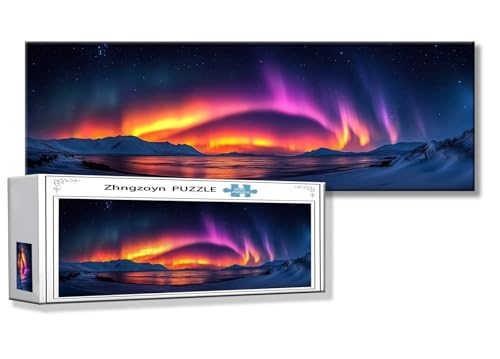 Puzzle Nordlicht 900 Teile Aurora Puzzle Erwachsene Anspruchsvoll Groß XXL 87 x 34 cm Jigsaw Panorama, 2025 Impossible Jigsaw, Klassische Holzpuzzle für Erwachsene Männer, Frauen, ältere Menschen G-4 Puzzle Nordlicht 900 Teile Aurora Puzzle Erwachsene Anspruchsvoll Groß XXL 87 x 34 cm Jigsaw Panorama, 2025 Impossible Jigsaw, Klassische Holzpuzzle für Erwachsene Männer, Frauen, ältere Menschen G-4 von Zhngzoyn
