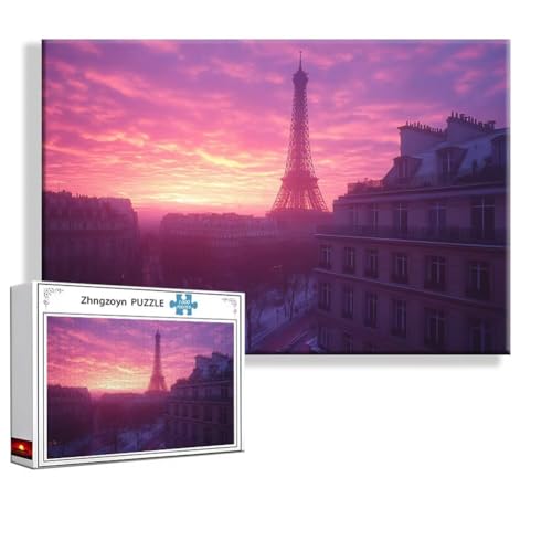 Puzzle Paris Eiffelturm 2000 Teile Groß XXL 100 x 70 cm, Jigsaw Art Impossible Erwachsene Anspruchsvoll, Klassische Jigsaw Erwachsene, Junge, Mädchen, Geschicklichkeitsspiel für Die Ganze Familie Q-3 von Zhngzoyn