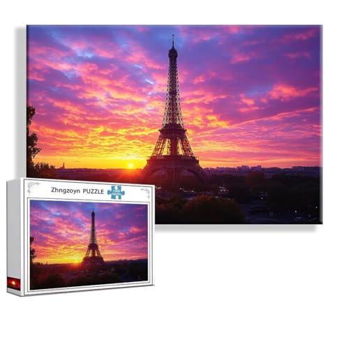 Puzzle Paris Eiffelturm 2000 Teile Groß XXL 100 x 70 cm, Jigsaw Art Impossible Erwachsene Anspruchsvoll, Klassische Jigsaw Erwachsene, Junge, Mädchen, Geschicklichkeitsspiel für Die Ganze Familie Q-1 von Zhngzoyn