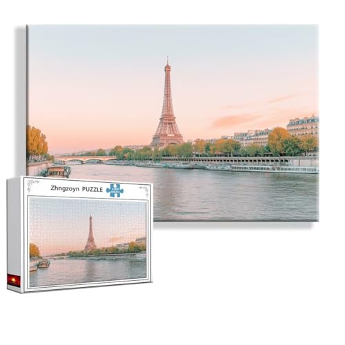 Puzzle Paris Ozean 1000 Teile Groß XXL 75 x 50 cm, Jigsaw Art Impossible Erwachsene Anspruchsvoll, DIY Klassische Jigsaw Erwachsene, Junge, Mädchen, Geschicklichkeitsspiel für Die Ganze Familie T-7 von Zhngzoyn