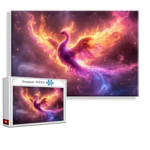 Puzzle Pfau Vogel 2000 Teile Groß XXL 100 x 70 cm, Jigsaw Art Impossible Erwachsene Anspruchsvoll, DIY Klassische Jigsaw Erwachsene, Junge, Mädchen, Geschicklichkeitsspiel für Die Ganze Familie B-6 von Zhngzoyn
