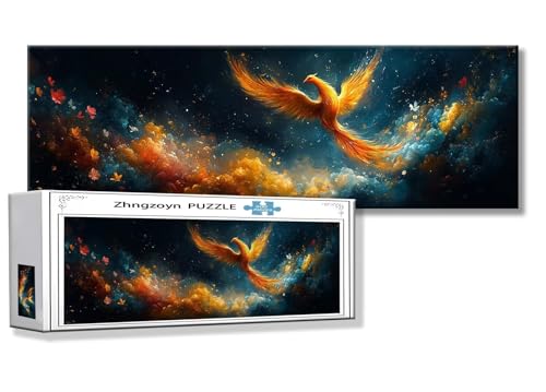 Puzzle Phönix 900 Teile Tier Puzzle Erwachsene Anspruchsvoll Groß XXL 87 x 34 cm Jigsaw Panorama, 2025 Impossible Jigsaw, Klassische Holzpuzzle für Erwachsene Männer, Frauen, ältere Menschen J-5 Puzzle Phönix 900 Teile Tier Puzzle Erwachsene Anspruchsvoll Groß XXL 87 x 34 cm Jigsaw Panorama, 2025 Impossible Jigsaw, Klassische Holzpuzzle für Erwachsene Männer, Frauen, ältere Menschen J-5 von Zhngzoyn