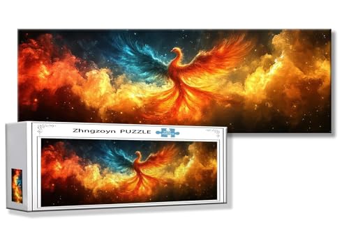 Puzzle Phönix 900 Teile Vogel Puzzle Erwachsene Anspruchsvoll Groß XXL 87 x 34 cm Jigsaw Panorama, 2025 Impossible Jigsaw, Klassische Holzpuzzle für Erwachsene Männer, Frauen, ältere Menschen T-9 Puzzle Phönix 900 Teile Vogel Puzzle Erwachsene Anspruchsvoll Groß XXL 87 x 34 cm Jigsaw Panorama, 2025 Impossible Jigsaw, Klassische Holzpuzzle für Erwachsene Männer, Frauen, ältere Menschen T-9 von Zhngzoyn