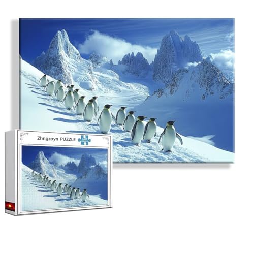 Puzzle Pinguin Tier 5000 Teile Groß XXL 156 x 105 cm, Jigsaw art Impossible Erwachsene Anspruchsvoll, DIY Klassische Jigsaw Erwachsene, Junge, Mädchen, Geschicklichkeitsspiel für Die Ganze Familie G-9 von Zhngzoyn