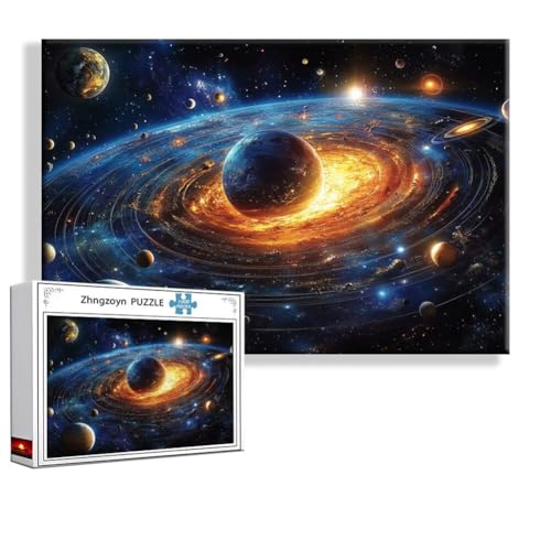 Puzzle Planet Landschaft 1000 Teile Groß XXL 75 x 50 cm, Jigsaw Art Impossible Erwachsene Anspruchsvoll, Klassische Jigsaw Erwachsene, Junge, Mädchen, Geschicklichkeitsspiel für Die Ganze Familie N-4 von Zhngzoyn