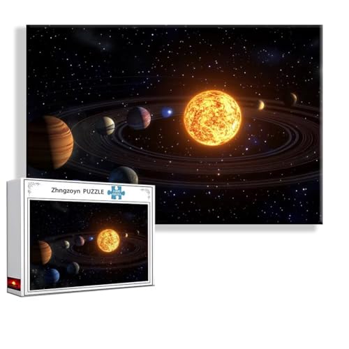 Puzzle Raum Planet 1000 Teile Groß XXL 75 x 50 cm, Jigsaw Art Impossible Erwachsene Anspruchsvoll, DIY Klassische Jigsaw Erwachsene, Junge, Mädchen, Geschicklichkeitsspiel für Die Ganze Familie L-3 von Zhngzoyn