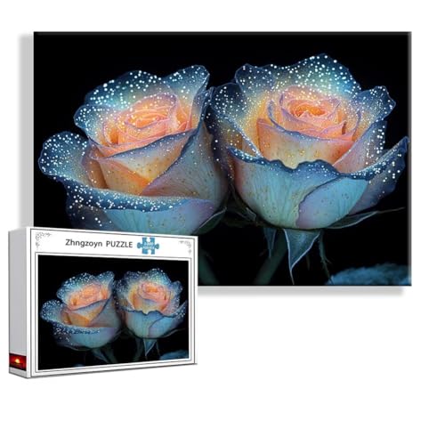 Puzzle Rose Blume 4000 Teile Groß XXL 140 x 87 cm, Jigsaw Art Impossible Erwachsene Anspruchsvoll, DIY Klassische Jigsaw Erwachsene, Junge, Mädchen, Geschicklichkeitsspiel für Die Ganze Familie K-6 von Zhngzoyn