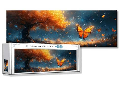 Puzzle Schmetterling 900 Teile Baum Puzzle Erwachsene Anspruchsvoll Groß XXL 87 x 34cm Jigsaw panorama, 2025 Impossible Jigsaw, Klassische Holzpuzzle für Erwachsene Männer, Frauen, ältere Menschen U-1 Puzzle Schmetterling 900 Teile Baum Puzzle Erwachsene Anspruchsvoll Groß XXL 87 x 34cm Jigsaw panorama, 2025 Impossible Jigsaw, Klassische Holzpuzzle für Erwachsene Männer, Frauen, ältere Menschen U-1 von Zhngzoyn