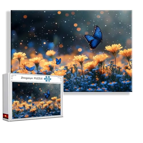 Puzzle Schmetterling Blume 5000 Teile Groß XXL 156x105 cm, Jigsaw Art Impossible Erwachsene Anspruchsvoll, Klassische Jigsaw Erwachsene, Junge, Mädchen, Geschicklichkeitsspiel für Ganze Familie K-8 Puzzle Schmetterling Blume 5000 Teile Groß XXL 156x105 cm, Jigsaw Art Impossible Erwachsene Anspruchsvoll, Klassische Jigsaw Erwachsene, Junge, Mädchen, Geschicklichkeitsspiel für Ganze Familie K-8 von Zhngzoyn