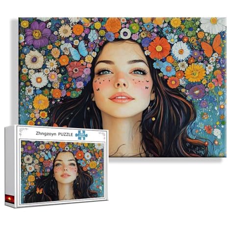 Puzzle Schönheit Blume 2000 Teile Groß XXL 100 x 70 cm, Jigsaw Art Impossible Erwachsene Anspruchsvoll, Klassische Jigsaw Erwachsene, Junge, Mädchen, Geschicklichkeitsspiel für Die Ganze Familie J-1 von Zhngzoyn