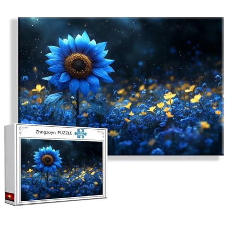 Puzzle Sonnenblume Fantasie 3000 Teile Groß XXL 120x80 cm, Jigsaw Art Impossible Erwachsene Anspruchsvoll, Klassische Jigsaw Erwachsene, Junge, Mädchen, Geschicklichkeitsspiel für Ganze Familie B-5 von Zhngzoyn