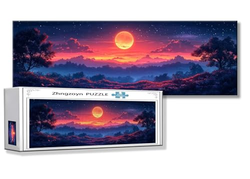 Puzzle Sonnenuntergang 900 Teile Landschaft Puzzle Erwachsene Anspruchsvoll Groß XXL 87 x 34 cm Jigsaw panorama, Schwer Impossible Jigsaw, 2025 Klassische Holzpuzzle für Erwachsene Männer, Frauen, O-9 Puzzle Sonnenuntergang 900 Teile Landschaft Puzzle Erwachsene Anspruchsvoll Groß XXL 87 x 34 cm Jigsaw panorama, Schwer Impossible Jigsaw, 2025 Klassische Holzpuzzle für Erwachsene Männer, Frauen, O-9 von Zhngzoyn