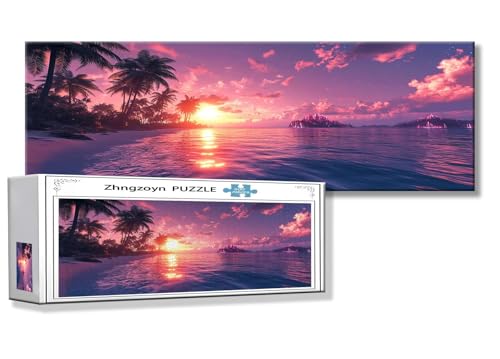 Puzzle Sonnenuntergang 900 Teile Ozean Puzzle Erwachsene Anspruchsvoll Groß XXL 87 x 34 cm Jigsaw Panorama, Schwer Impossible Jigsaw, 2025 Klassische Holzpuzzle für Erwachsene Männer, Frauen, A-8 Puzzle Sonnenuntergang 900 Teile Ozean Puzzle Erwachsene Anspruchsvoll Groß XXL 87 x 34 cm Jigsaw Panorama, Schwer Impossible Jigsaw, 2025 Klassische Holzpuzzle für Erwachsene Männer, Frauen, A-8 von Zhngzoyn