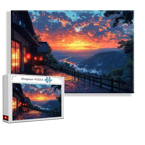 Puzzle Sonnenuntergang Fantasie 1500 Teile Groß XXL 87x57 cm, Jigsaw Art Impossible Erwachsene Anspruchsvoll, Klassische Jigsaw Erwachsene, Junge, Mädchen, Geschicklichkeitsspiel für Familie I-0 Puzzle Sonnenuntergang Fantasie 1500 Teile Groß XXL 87x57 cm, Jigsaw Art Impossible Erwachsene Anspruchsvoll, Klassische Jigsaw Erwachsene, Junge, Mädchen, Geschicklichkeitsspiel für Familie I-0 von Zhngzoyn