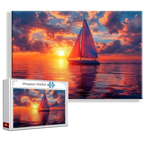 Puzzle Sonnenuntergang Landschaft 1500 Teile Groß XXL 87x57 cm, Jigsaw Art Impossible Erwachsene Anspruchsvoll, Klassische Jigsaw Erwachsene, Junge, Mädchen, Geschicklichkeitsspiel für Familie O-2 Puzzle Sonnenuntergang Landschaft 1500 Teile Groß XXL 87x57 cm, Jigsaw Art Impossible Erwachsene Anspruchsvoll, Klassische Jigsaw Erwachsene, Junge, Mädchen, Geschicklichkeitsspiel für Familie O-2 von Zhngzoyn