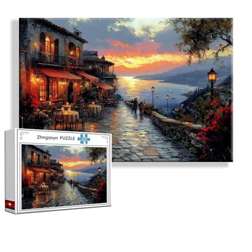Puzzle Stadt Landschaft 2000 Teile Groß XXL 100 x 70 cm, Jigsaw Art Impossible Erwachsene Anspruchsvoll, Klassische Jigsaw Erwachsene, Junge, Mädchen, Geschicklichkeitsspiel für Die Ganze Familie Q-0 von Zhngzoyn