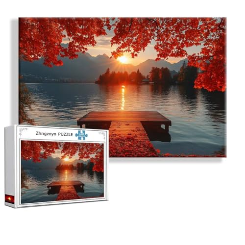 Puzzle Strand Landschaft 1000 Teile Groß XXL 75 x 50 cm, Jigsaw Art Impossible Erwachsene Anspruchsvoll, Klassische Jigsaw Erwachsene, Junge, Mädchen, Geschicklichkeitsspiel für Die Ganze Familie R-2 von Zhngzoyn