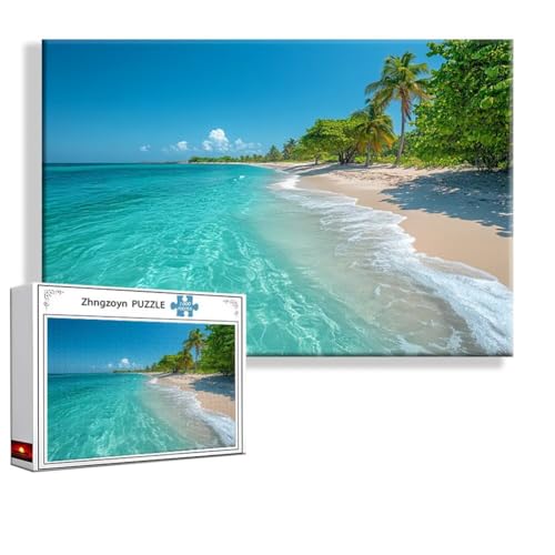 Puzzle Strand Landschaft 2000 Teile Groß XXL 100 x 70 cm, Jigsaw art Impossible Erwachsene Anspruchsvoll, Klassische Jigsaw Erwachsene, Junge, Mädchen, Geschicklichkeitsspiel für Die Ganze Familie D-4 von Zhngzoyn