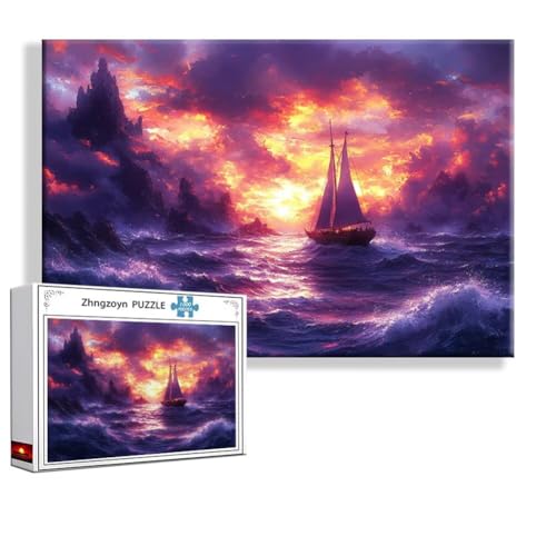 Puzzle Strand Landschaft 3000 Teile Groß XXL 120 x 80 cm, Jigsaw art Impossible Erwachsene Anspruchsvoll, Klassische Jigsaw Erwachsene, Junge, Mädchen, Geschicklichkeitsspiel für Die Ganze Familie D-5 von Zhngzoyn