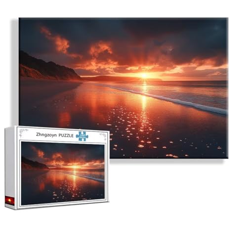 Puzzle Strand Sonnenuntergang 2000 Teile Groß XXL 100x70 cm, Jigsaw Art Impossible Erwachsene Anspruchsvoll, Klassische Jigsaw Erwachsene, Junge, Mädchen, Geschicklichkeitsspiel für Familie G-2 Puzzle Strand Sonnenuntergang 2000 Teile Groß XXL 100x70 cm, Jigsaw Art Impossible Erwachsene Anspruchsvoll, Klassische Jigsaw Erwachsene, Junge, Mädchen, Geschicklichkeitsspiel für Familie G-2 von Zhngzoyn