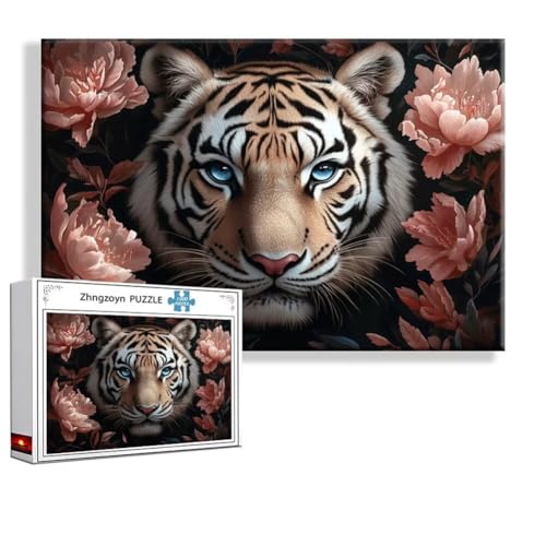 Puzzle Tier Tiger 1000 Teile Groß XXL 75 x 50 cm, Jigsaw Art Impossible Erwachsene Anspruchsvoll, DIY Klassische Jigsaw Erwachsene, Junge, Mädchen, Geschicklichkeitsspiel für Die Ganze Familie S-8 Puzzle Tier Tiger 1000 Teile Groß XXL 75 x 50 cm, Jigsaw Art Impossible Erwachsene Anspruchsvoll, DIY Klassische Jigsaw Erwachsene, Junge, Mädchen, Geschicklichkeitsspiel für Die Ganze Familie S-8 von Zhngzoyn