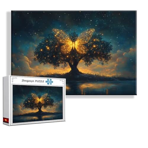 Puzzle Traum Schmetterling 1000 Teile Groß XXL 75x50 cm, Jigsaw Art Impossible Erwachsene Anspruchsvoll, Klassische Jigsaw Erwachsene, Junge, Mädchen, Geschicklichkeitsspiel für Die Ganze Familie P-7 Puzzle Traum Schmetterling 1000 Teile Groß XXL 75x50 cm, Jigsaw Art Impossible Erwachsene Anspruchsvoll, Klassische Jigsaw Erwachsene, Junge, Mädchen, Geschicklichkeitsspiel für Die Ganze Familie P-7 von Zhngzoyn