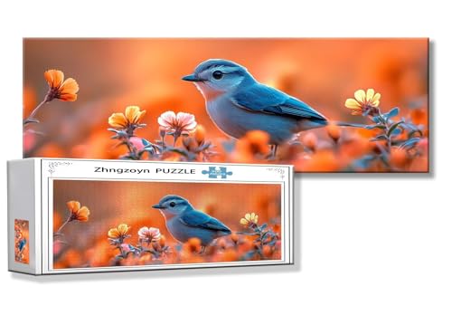 Puzzle Vogel 900 Teile Blume Puzzle Erwachsene Anspruchsvoll Groß XXL 87 x 34 cm Jigsaw Panorama, 2025 Impossible Jigsaw, Klassische Holzpuzzle für Erwachsene Männer, Frauen, ältere Menschen P-4 Puzzle Vogel 900 Teile Blume Puzzle Erwachsene Anspruchsvoll Groß XXL 87 x 34 cm Jigsaw Panorama, 2025 Impossible Jigsaw, Klassische Holzpuzzle für Erwachsene Männer, Frauen, ältere Menschen P-4 von Zhngzoyn