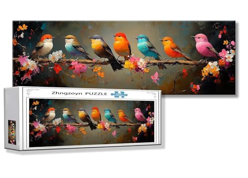 Puzzle Vogel 900 Teile Tier Puzzle Erwachsene Anspruchsvoll Groß XXL 87 x 34 cm Jigsaw panorama, Schwer Impossible Jigsaw, 2025 Klassische Holzpuzzle für Erwachsene Männer, Frauen, ältere Menschen V-5 Puzzle Vogel 900 Teile Tier Puzzle Erwachsene Anspruchsvoll Groß XXL 87 x 34 cm Jigsaw panorama, Schwer Impossible Jigsaw, 2025 Klassische Holzpuzzle für Erwachsene Männer, Frauen, ältere Menschen V-5 von Zhngzoyn