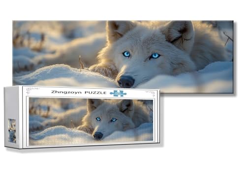 Puzzle Wolf 900 Teile Tier Puzzle Erwachsene Anspruchsvoll Groß XXL 87 x 34 cm Jigsaw Panorama, Schwer Impossible Jigsaw, 2025 Klassische Holzpuzzle für Erwachsene Männer, Frauen, ältere Menschen B-5 Puzzle Wolf 900 Teile Tier Puzzle Erwachsene Anspruchsvoll Groß XXL 87 x 34 cm Jigsaw Panorama, Schwer Impossible Jigsaw, 2025 Klassische Holzpuzzle für Erwachsene Männer, Frauen, ältere Menschen B-5 von Zhngzoyn